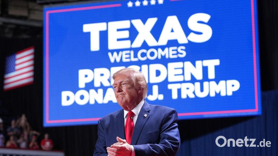 Es ist bereits Trumps dritte Reise nach Texas innerhalb eines Monats. Bild: Alex Brandon/AP/dpa