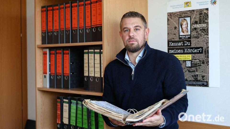 Patrick Merten, Leiter des Cold Case „Marion Baier“. Bild: Daniel Löb/dpa