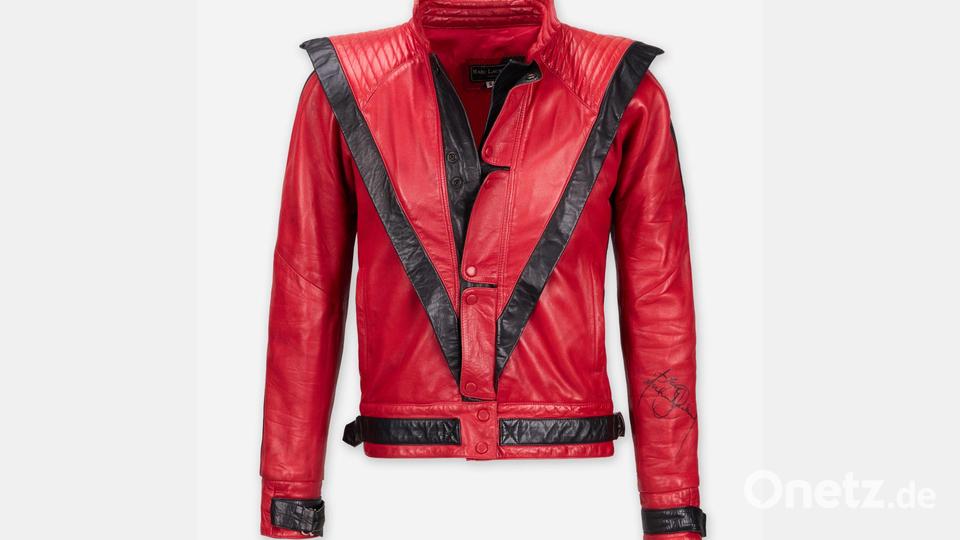 Die ikonische „Thriller“-Jacke könnte einen Rekordpreis erzielen. (Handout) Bild: ---/Courtesy of Julien's Auctions/dpa