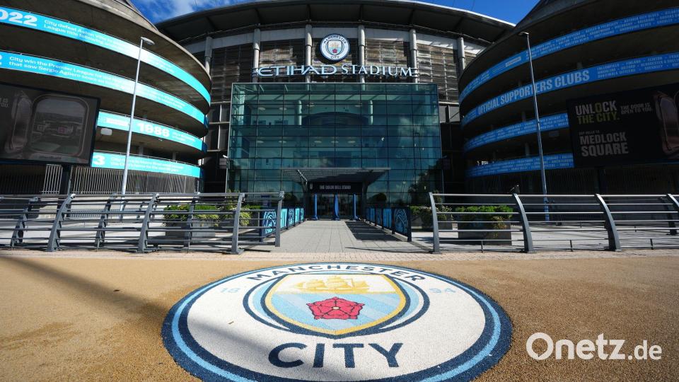 Das Etihad Stadium von Manchester City. Bild: Martin Rickett/PA Wire/dpa