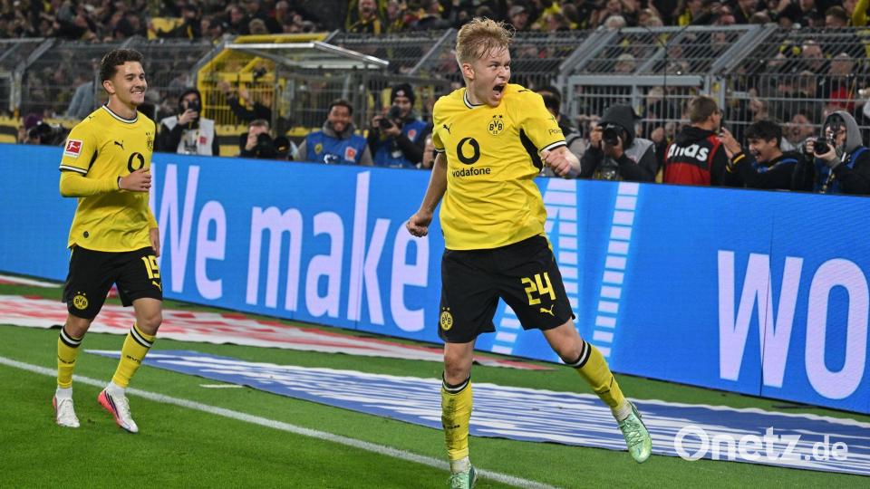 Brachte den BVB in der 80. Minute in Führung: Daniel Svensson. Bild: Bernd Thissen/dpa