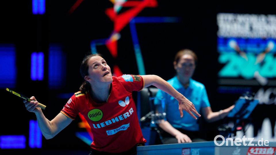 Tischtennis-Profi Sabine Winter. (Archivbild) Bild: Jon Super/AP/dpa