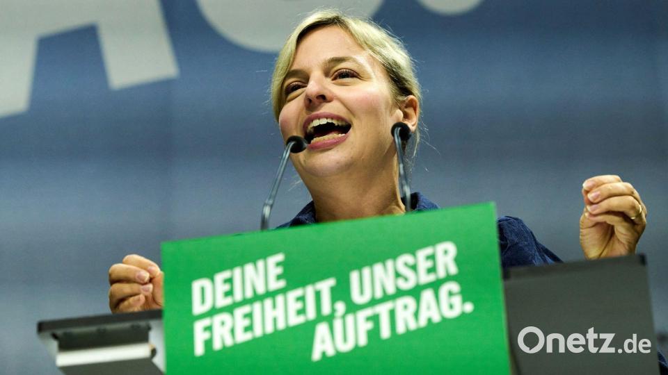 Katharina Schulze, Fraktionsvorsitzende der bayerischen Grünen, forderte mehr Selbstbewusstsein im Umgang mit der AfD. Bild: Peter Kneffel/dpa