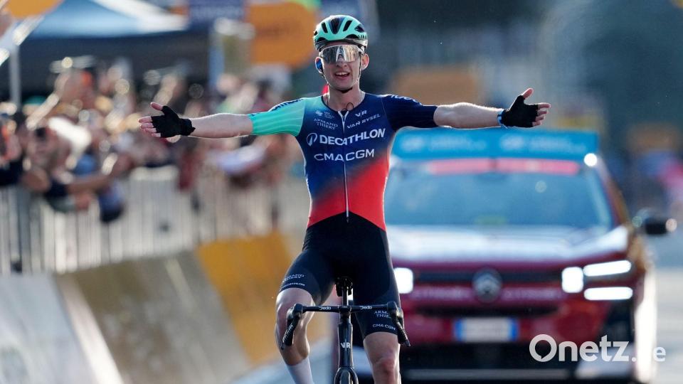 Ihm konnte keiner folgen: Paul Seixas. Bild: Gian Mattia D'Alberto/LaPresse/AP/dpa