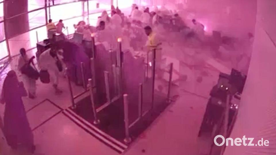 Die Angriffe am Flughafen Riad - hier der dortige Vorfall am 10. Oktober - setzen Saudi-Arabien weiter unter Druck. Bild: Uncredited/Saudi Media Ministry via AP/dpa