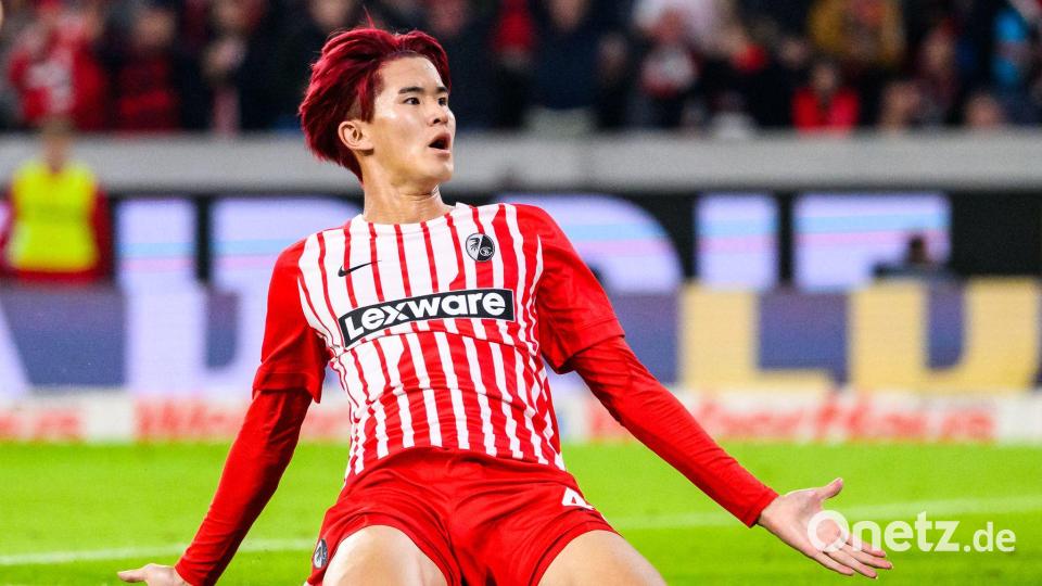 Traf gegen Schalke entscheidend: Freiburgs Neuzugang Keisuke Goto. Bild: Tom Weller/dpa