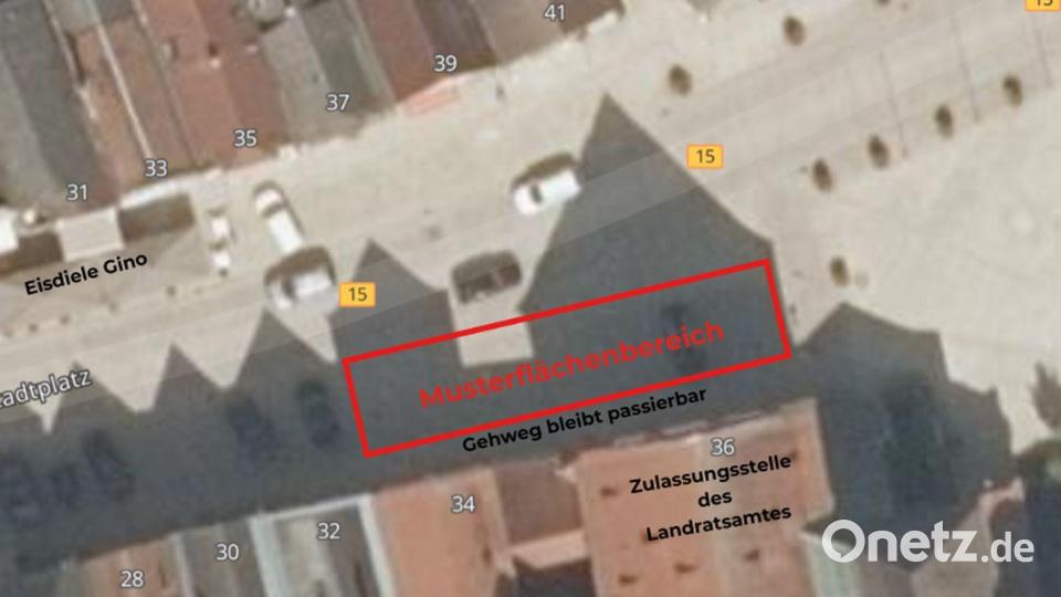 Die Stadt Neustadt/WN legt demnächst eine Musterfläche am Stadtplatz an. Bild: Ramona Herrmann