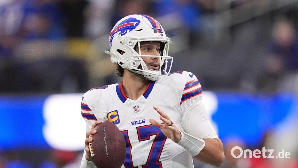 Josh Allen führte die Bills zu einem überzeugenden Sieg. Bild: Scott Strazzante/AP/dpa