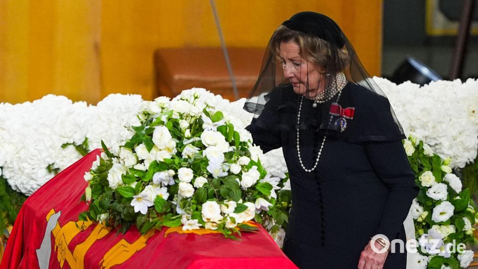 Nach dem Tod ihres Mannes wird Königin Sonja (89) auf den Internetseiten des norwegischen Hofs offiziell nicht mehr als Teil des Königshauses aufgeführt. (Archivbild) Bild: Lise Åserud/POOL NTB/dpa