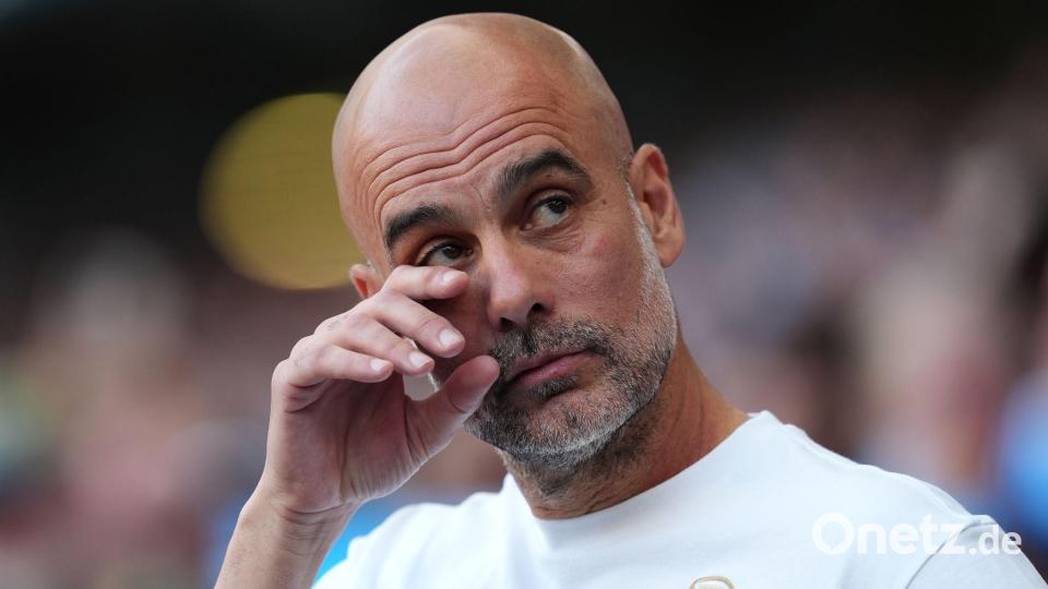 Bei Citys Champions-League-Spiel gegen Paris wird Ex-Coach Pep Guardiola im Stadion erwartet. (Archivbild) Bild: Martin Rickett/PA Wire/dpa