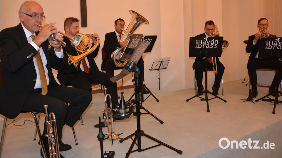 Joseph Haydn Brass aus dem burgenländischen Eisenstadt begeisterten einmal mehr beim Benefizkonzert im Festsaal in Fockenfeld. Bild: Josef Rosner
