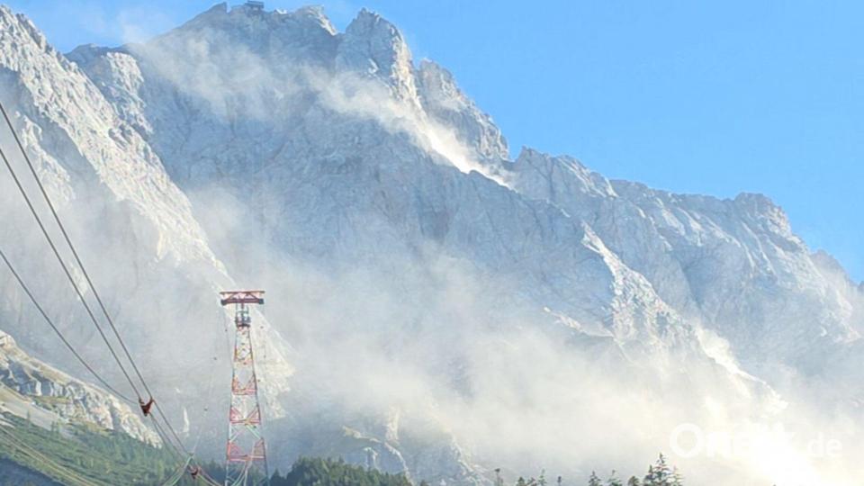 Ein Felssturz an der Zugspitze sorgte jüngst für Wirbel. Bild: Dominik Bartl/dpa