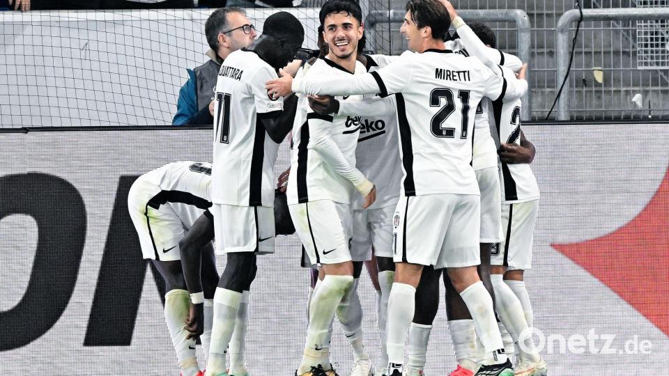 Viel Grund zum Jubeln: Besiktas bei der TSG Hoffenheim. Bild: Uwe Anspach/dpa