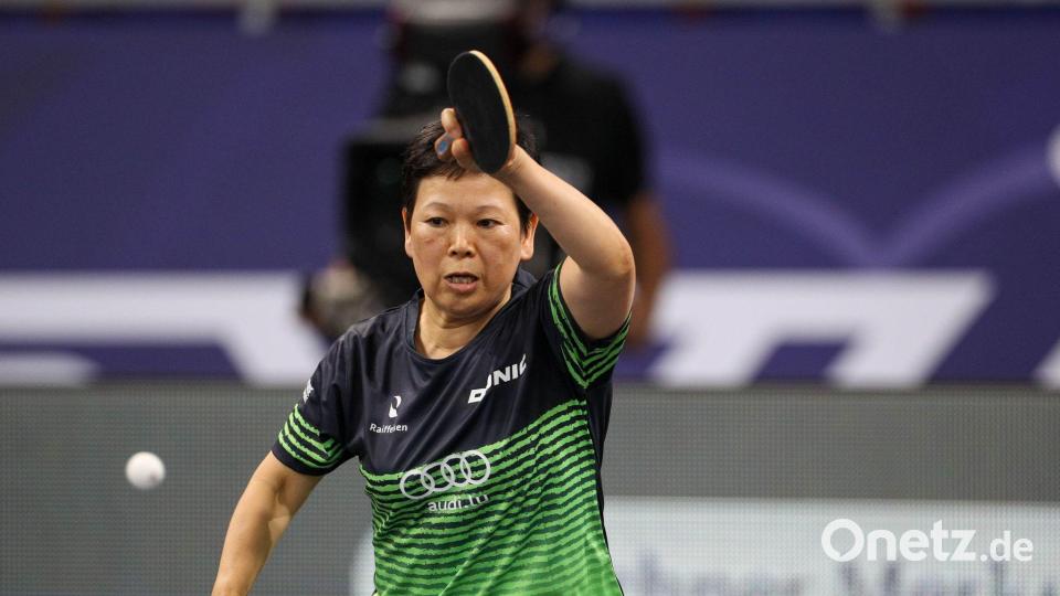 Mit 63 Jahren noch bei der EM dabei: Tischtennis-Spielerin Ni Xia Lian aus Luxemburg. (Archivbild) Bild: Christian Kolbert/dpa