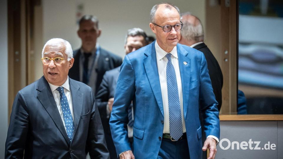 António Costa will in einigen Wochen einen neuen Vorschlag im EU-Haushaltsstreit vorlegen. Er muss damit unter anderem Kanzler Friedrich Merz überzeugen. (Archivbild) Bild: Michael Kappeler/dpa