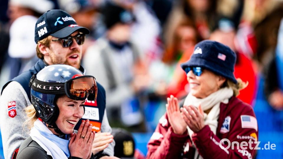 Das Glamour-Paar der Ski-Szene: Aleksander Aamodt Kilde und Mikaela Shiffrin. (Archivbild) Bild: Jean-Christophe Bott/KEYSTONE/dpa