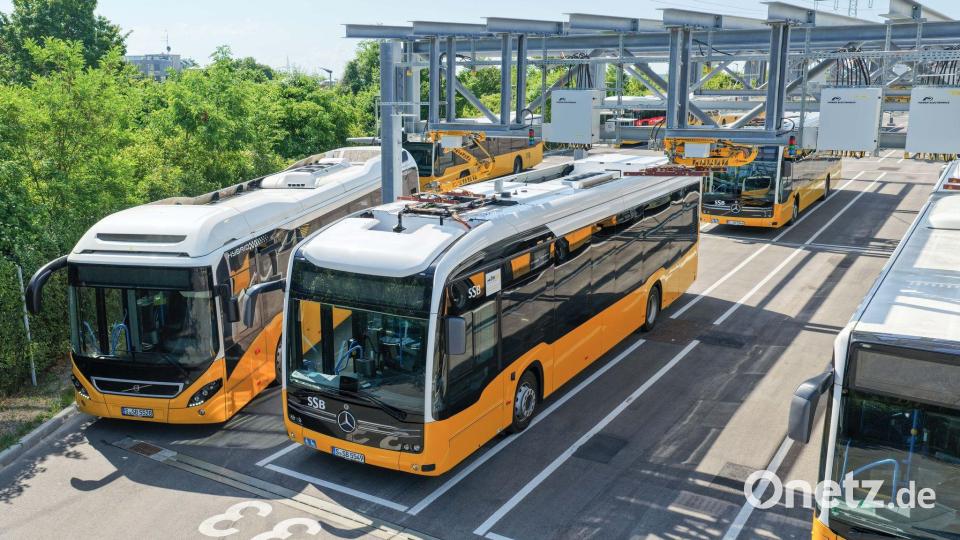Die Umrüstung der Busflotten in Deutschland schafft einer Analyse zufolge Tausende Arbeitsplätze. (Archivbild) Bild: Bernd Weißbrod/dpa