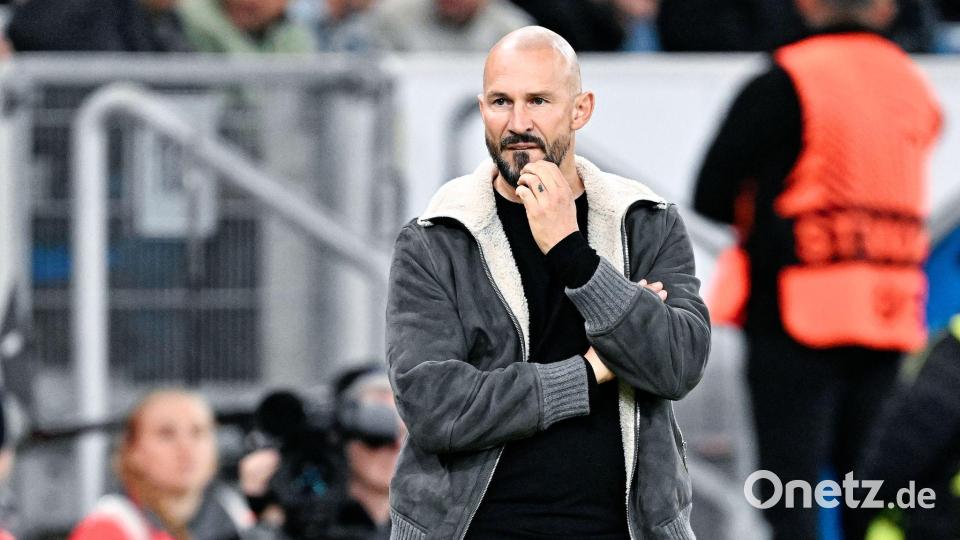 TSG-Coach Christian Ilzer ist als Krisenmanager gefordert. Bild: Uwe Anspach/dpa