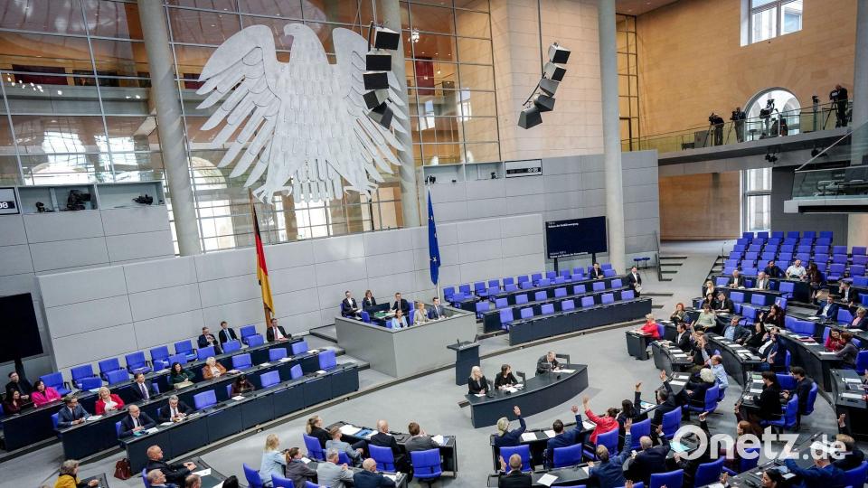 Abstimmung im Bundestag. Bild: Kay Nietfeld/dpa