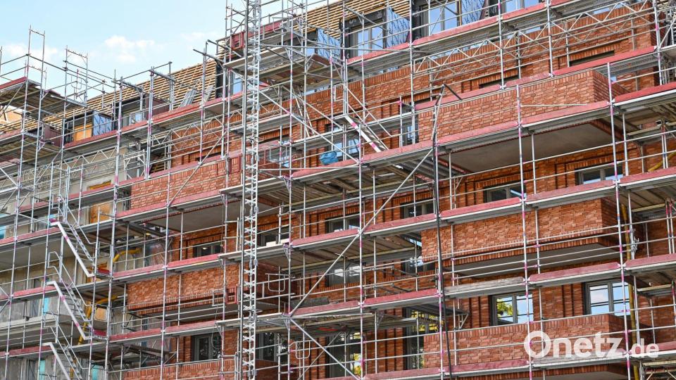 Es gibt Bewegung beim Wohnungsbau in Deutschland. (Archivbild) Bild: Patrick Pleul/dpa