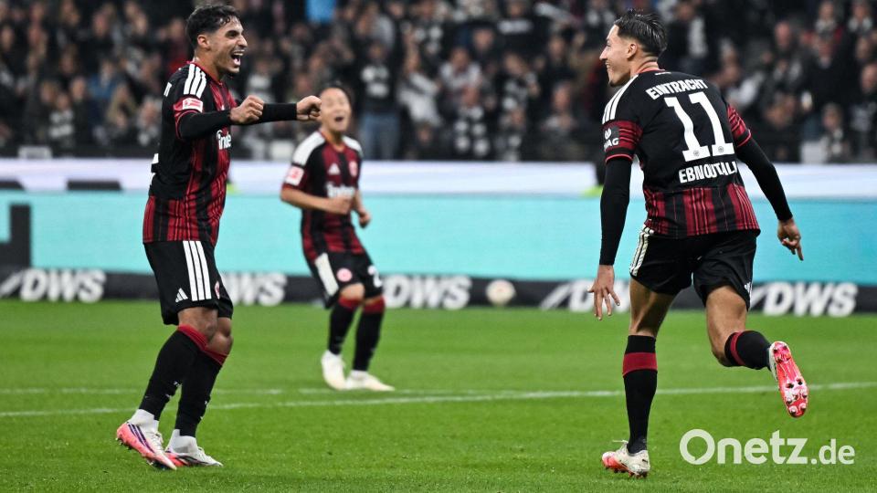 Ebnoutalib bejubelt das späte 1:0. Bild: Florian Wiegand/dpa