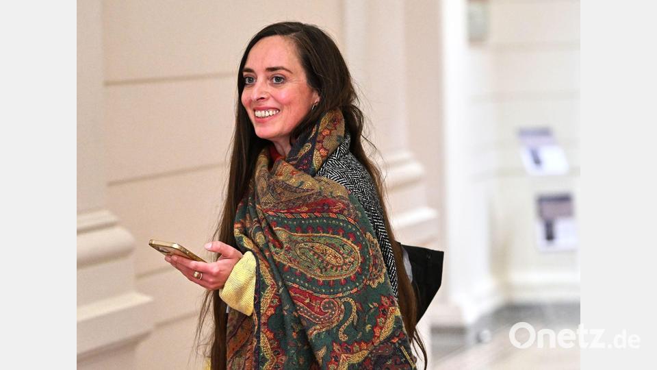 Linke-Abgeordnete Vanessa Emde steht auch parteiintern in der Kritik. (Archivbild) Bild: Soeren Stache/dpa