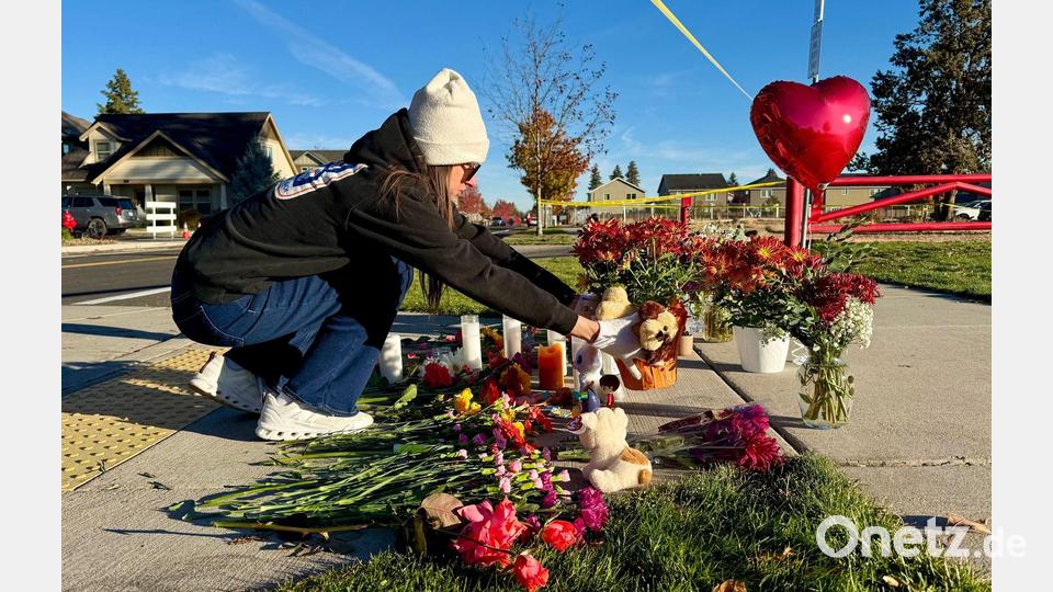 Die Gewalttat sorgte für Entsetzen in der 100.000-Einwohner-Stadt Bend. Bild: Haven Daley/AP/dpa