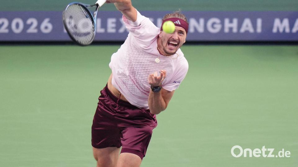 ATP Shanghai: Zverev trifft im Halbfinale auf den Spanier Fokina Bild: Andy Wong/AP/dpa