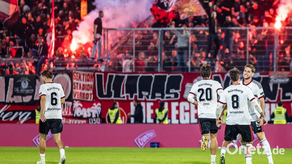 Wieder kam der 1. FC Nürnberg nach einem Rückstand zurück. Bild: Frank Hammerschmidt/dpa