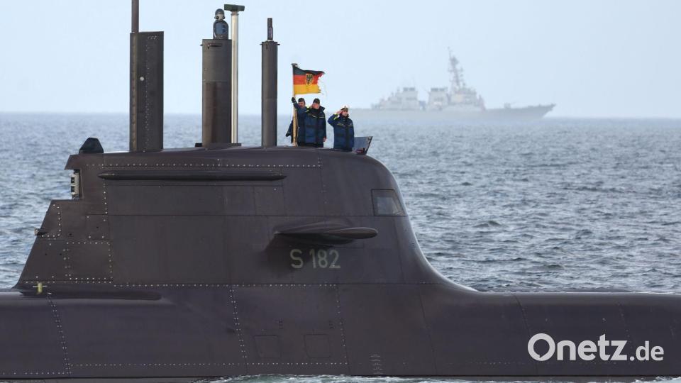 Die deutschen U-Boote sind in Eckernförde beheimatet. (Archivbild) Bild: Christian Charisius/dpa