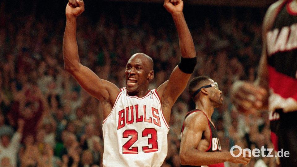 Verzückte die Basketball-Welt: Michael Jordan. Bild: John Swart/AP/dpa