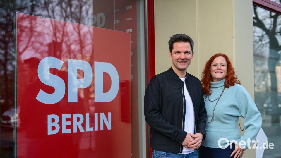 Die Berliner SPD wird von Steffen Krach und Bettina König geführt. (Archivfoto) Bild: Sebastian Christoph Gollnow/dpa