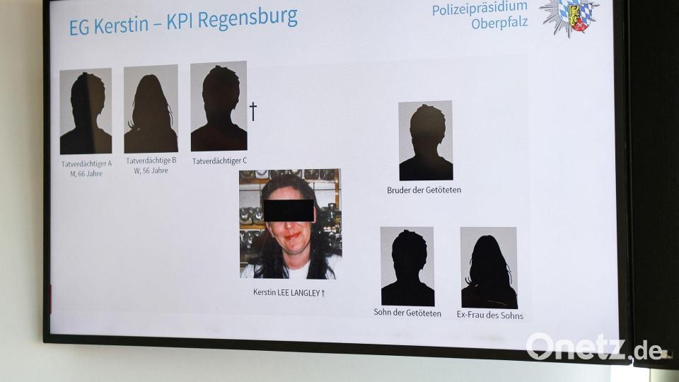 Auf einem Schaubild zeigten die Ermittler die relevanten Menschen im Cold Case. Bild: Daniel Löb/dpa