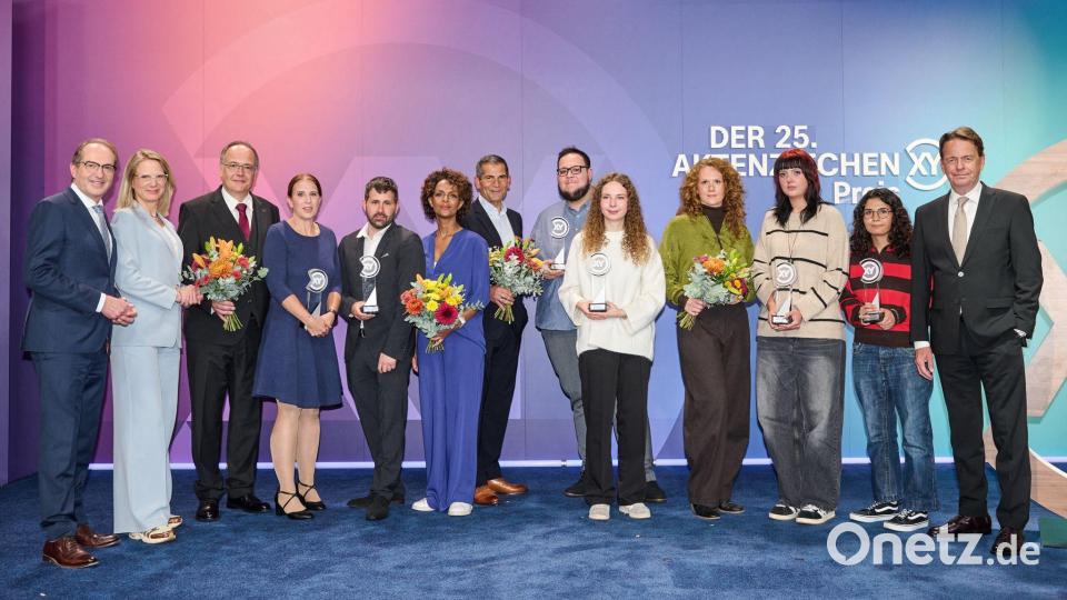 Menschen aus drei Bundesländern wurden für ihre Zivilcourage gewürdigt. Bild: Sebastian Christoph Gollnow/dpa