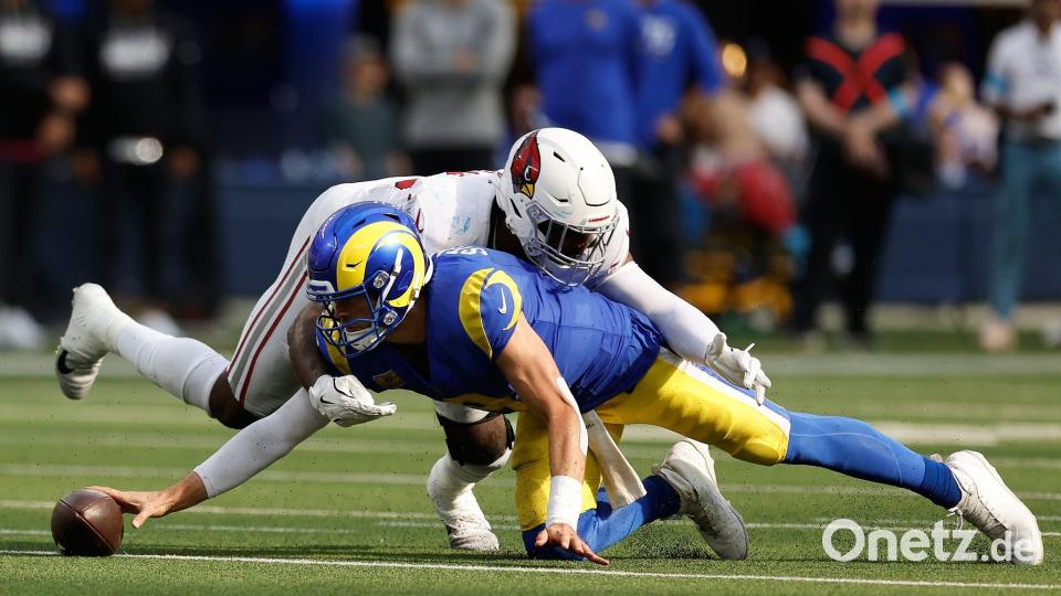 Die Rams am Boden: Für Stafford und Los Angeles läuft nichts zusammen. Bild: Caroline Brehman/AP/dpa