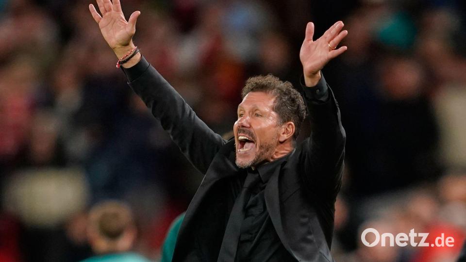 Trainiert Atlético Madrid schon seit fast 15 Jahren: Diego Simeone. (Archivbild) Bild: Dave Thompson/AP/dpa