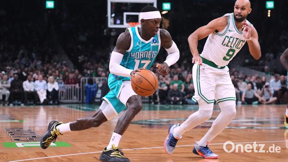 Die Hornets sind Schröders zwölfter NBA-Club. (Archivbild) Bild: Charles Krupa/AP/dpa