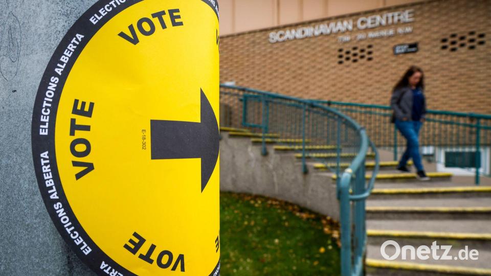 Gut drei Millionen Wahlberechtigte waren in Alberta zur Stimmabgabe aufgerufen. (Archivbild) Bild: Jeff McIntosh/The Canadian Press/AP/dpa