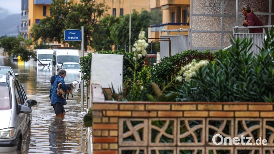 Zeitweise galt in Valencia und auch auf Mallorca Alarmstufe Rot. Bild: Rober Solsona/EUROPA PRESS/dpa