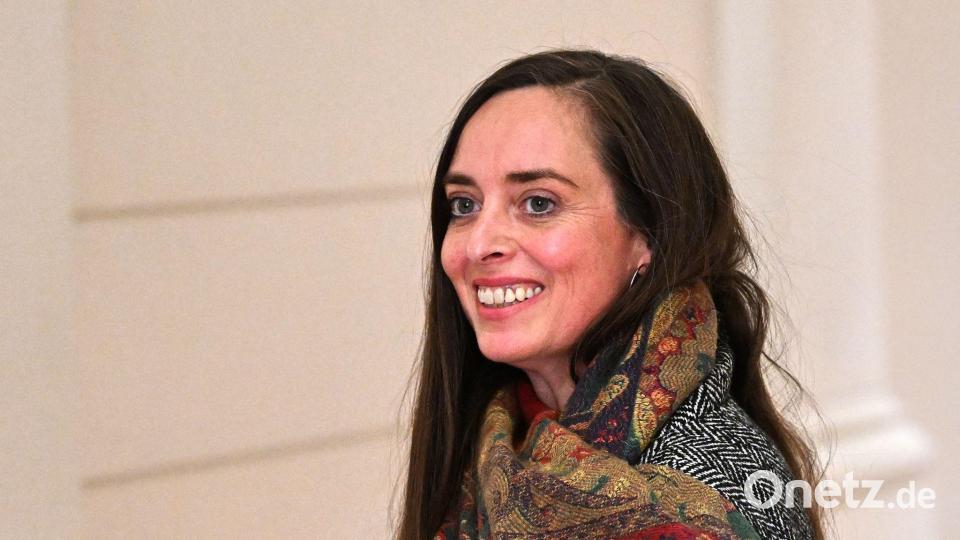 Die Linke-Politikerin Vanessa Emde wurde am 20. September neu in das Berliner Abgeordnetenhaus gewählt. (Archivbild) Bild: Soeren Stache/dpa