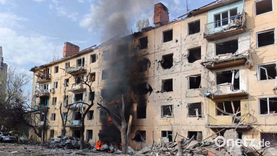 In der frontnahen Stadt Kramatorsk sind schon viele Wohnhäuser zerstört. Bild: -/ukrainische Staatsanwaltschaft/dpa