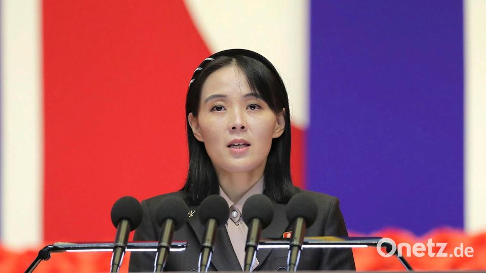 Kim Yo Jong, Schwester von Machthaber Kim Jong Un, hat die Wiederaufnahme der Propaganda-Lautsprecher entlang der innerkoreanischen Grenze angekündigt. Bild: 朝鮮通信社/KCNA via KNS/AP/dpa