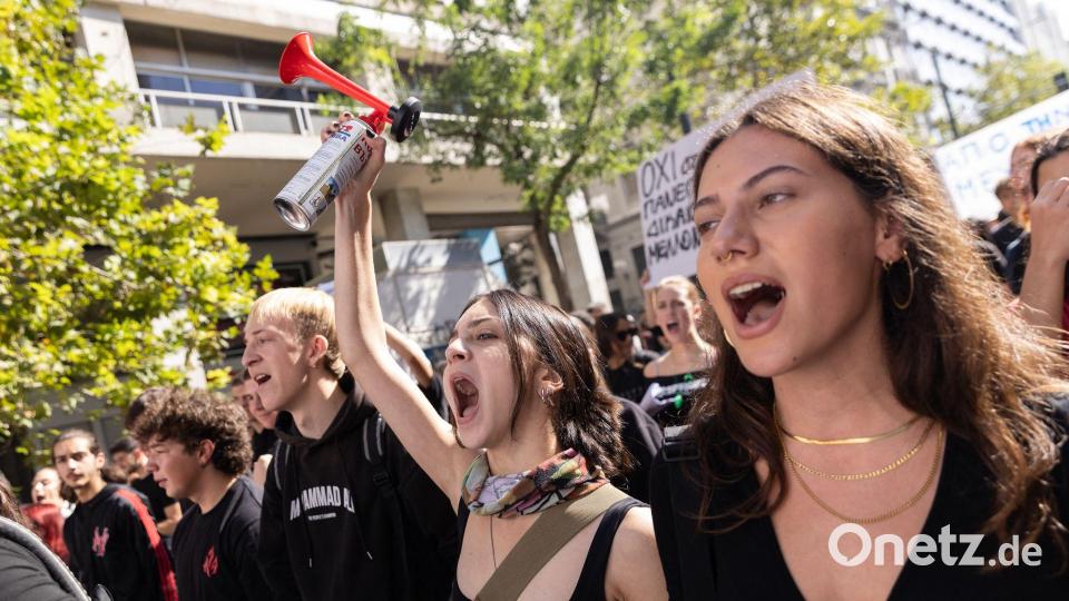 Protest in Giechenland Bild: Socrates Baltagiannis/dpa
