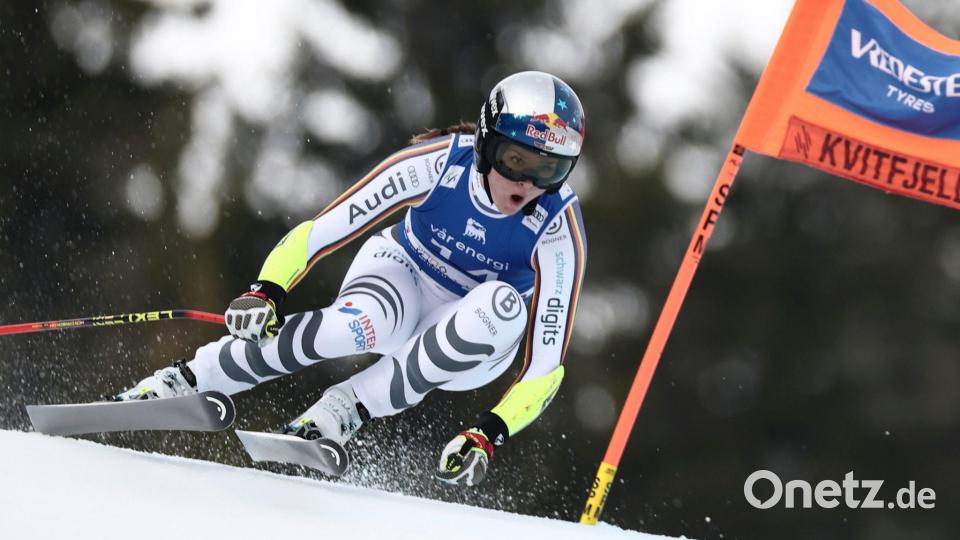 Deutschlands derzeit beste Skirennfahrerin: Emma Aicher. (Archivbild) Bild: Gabriele Facciotti/AP/dpa