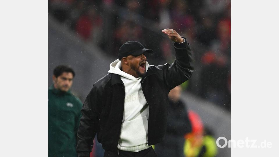 Bayern-Trainer Vincent Kompany war nach seinem Infekt an der Linie zurück. Bild: Sven Hoppe/dpa