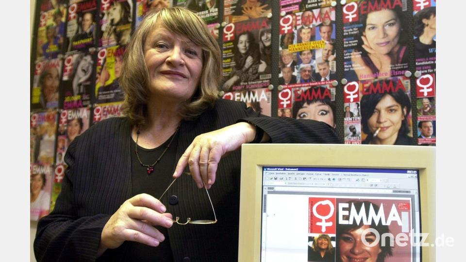 Alice Schwarzer hat in der Geschichte ihres feministischen Magazins „Emma“ - hier beim 25-jährigen Jubiläum - viele Kampagnen angestoßen. (Archivbild) Bild: picture alliance / dpa