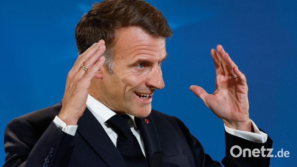 Hilft er den Nordischen Kombinierern? Emmanuel Macron. (Archivbild) Bild: Geert Vanden Wijngaert/AP/dpa
