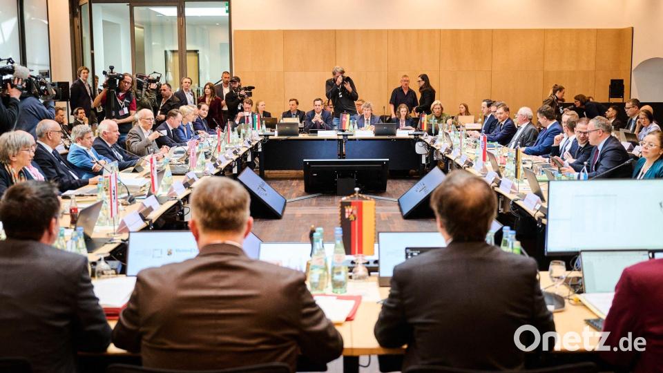 Bayerns Ministerpräsident Söder war nicht zu dem Treffen gekommen. Bild: Sebastian Christoph Gollnow/dpa