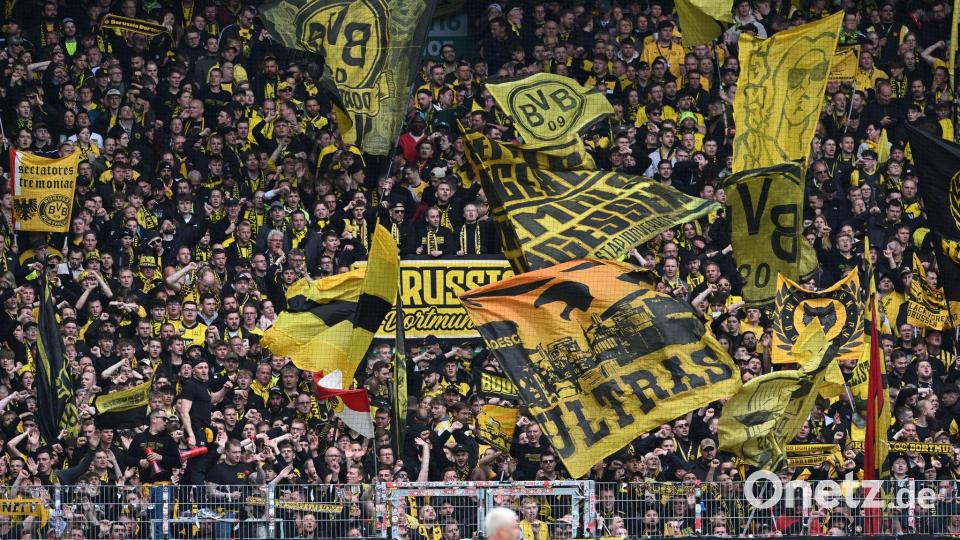 Die Punkte sammeln die Fans über den neuen „FanModus“ in der BVB-App, sobald das Display während der Partie gesperrt bleibt. (Archivbild) Bild: Carmen Jaspersen/dpa