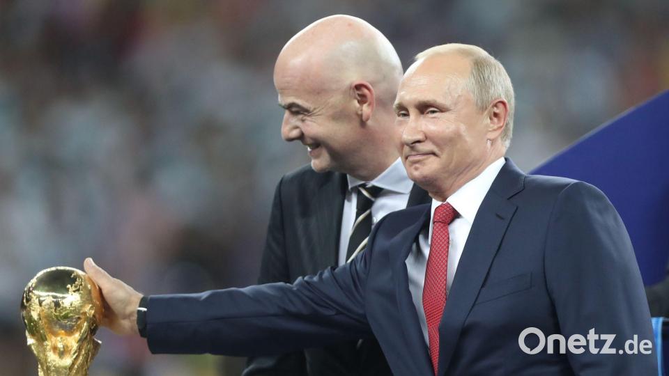 Vor dem Angriffskrieg war Russland 2018 noch WM-Gastgeber. (Archivbild) Bild: Cao Can/xinhua/dpa